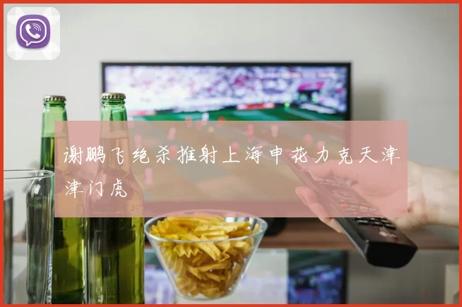 谢鹏飞绝杀推射上海申花力克天津津门虎